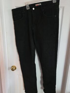 Levi's Black and Red Logo Denim Waistband